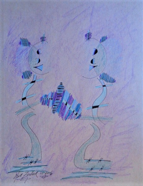 Matt Zedler Original | Drawing  | #A136 | 1 of 1 | 9 x 12" | Ink & Pastel | $250