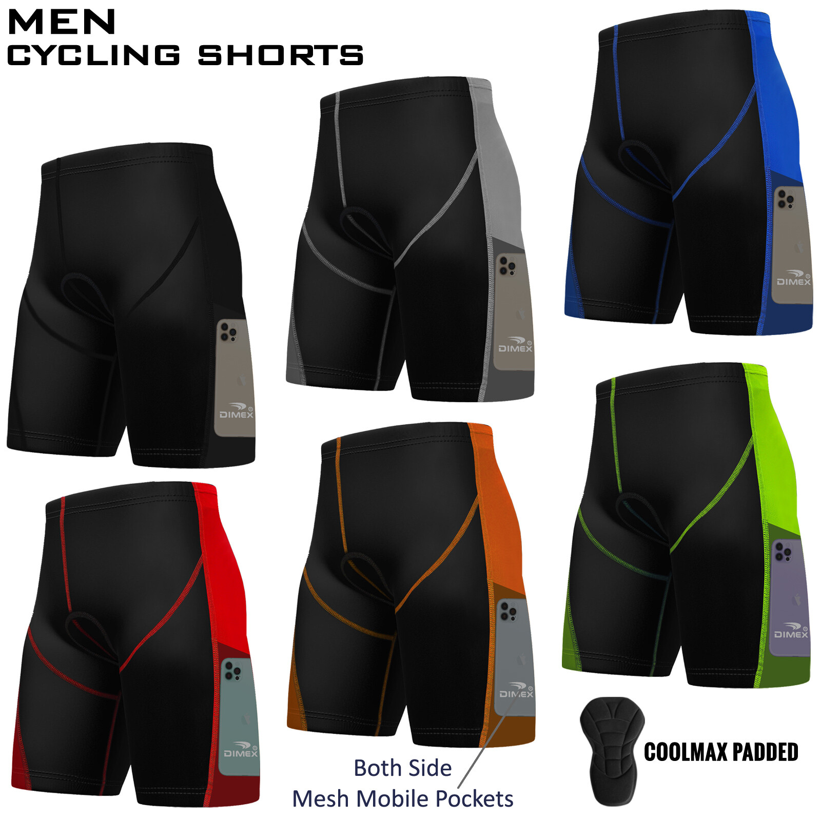 Bike Pants For Men Cycling X-tiger Men's Cycling Shorts High