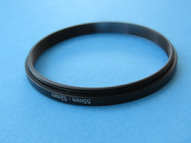 55mm to 52mm Step Down Step-Down Ring Camera Filter Adapter Ring 55mm-52mm - Image 2 of 2