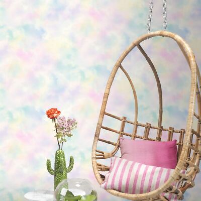 Rasch Kids & Teens III Cloudy Sky Wallpaper Multi 818017 Pastel Tones