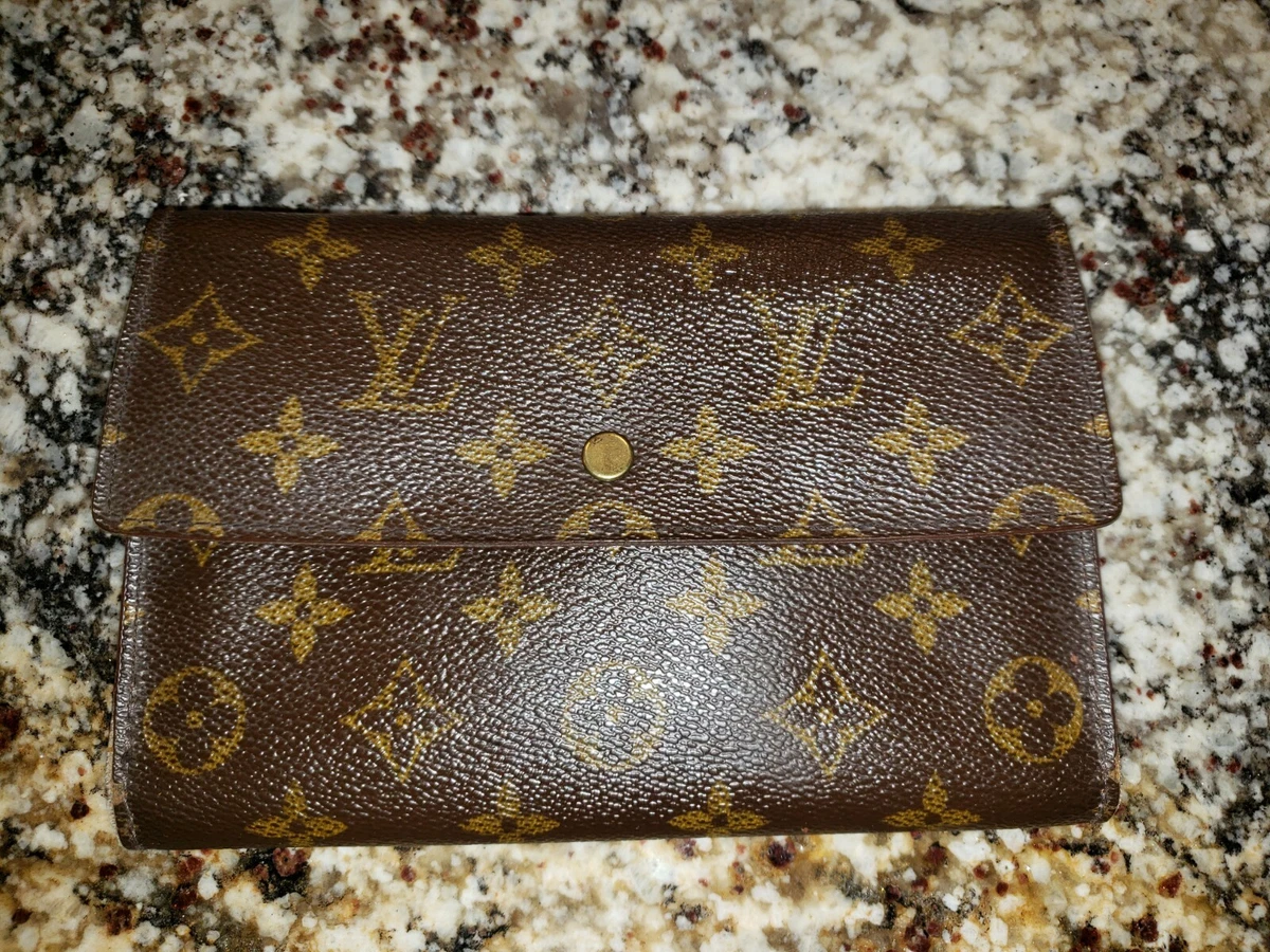 Brown Monogram Repurposed LV Trifold Wallet