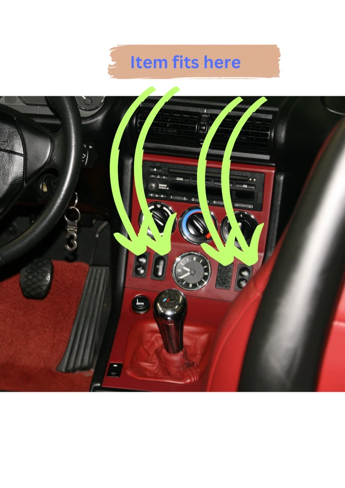 BMW Z3 Facelift (1999-2002) Dual USB-C Charger Button cover - Image 3 of 3