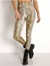 Commando perfect control faux leather leggings size S Small neon snake NWT 118