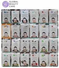 Global Beauty Care Spa Treatment Face Mask Variety Packs 15 Min Facial Therapy