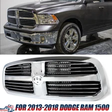 Fits For 2013-2018 DODGE Ram 1500 Big Horn Front Grille Chrome New Upper Bumper