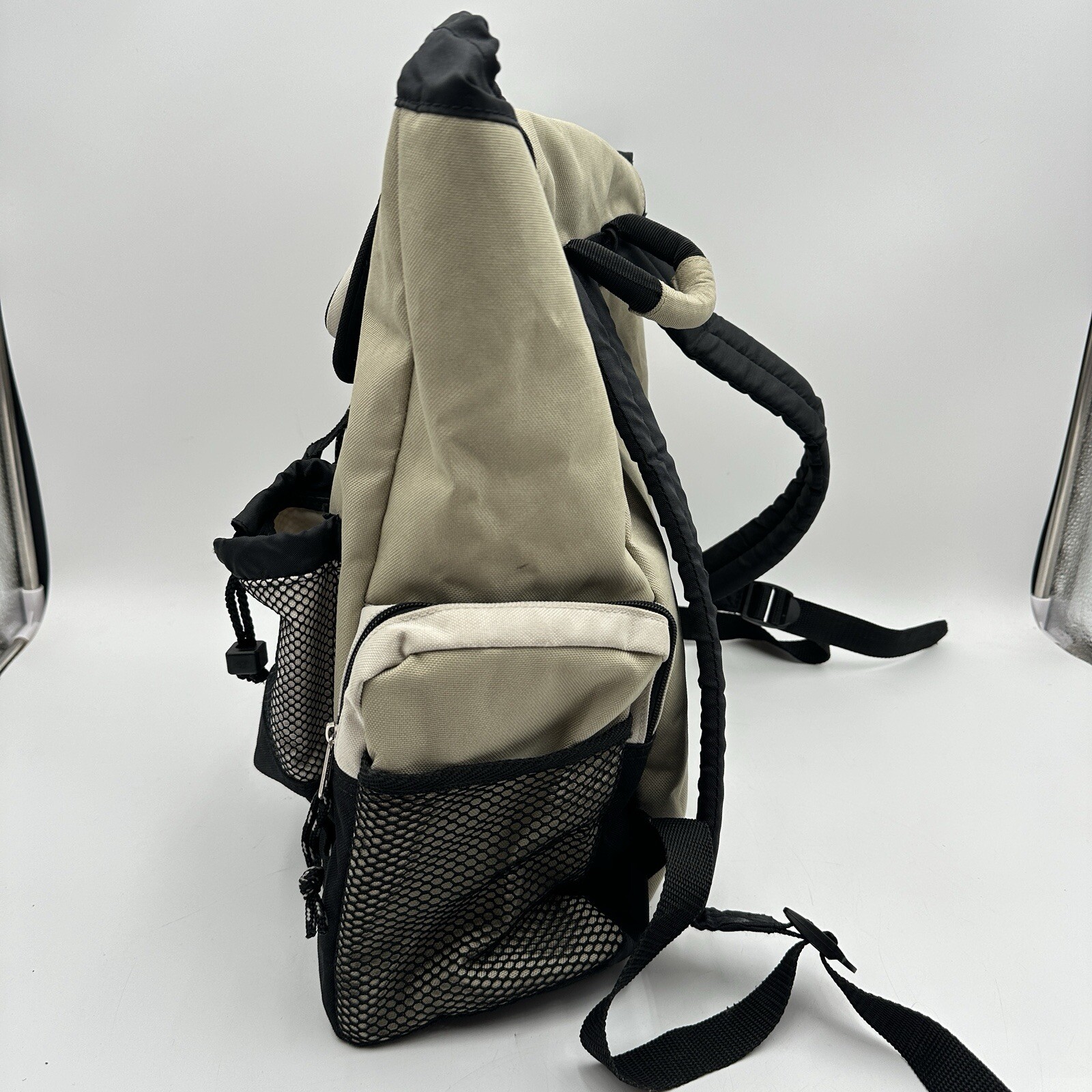 Eastsport Backpack Tan Draw String Multipocket Vi… - image 5