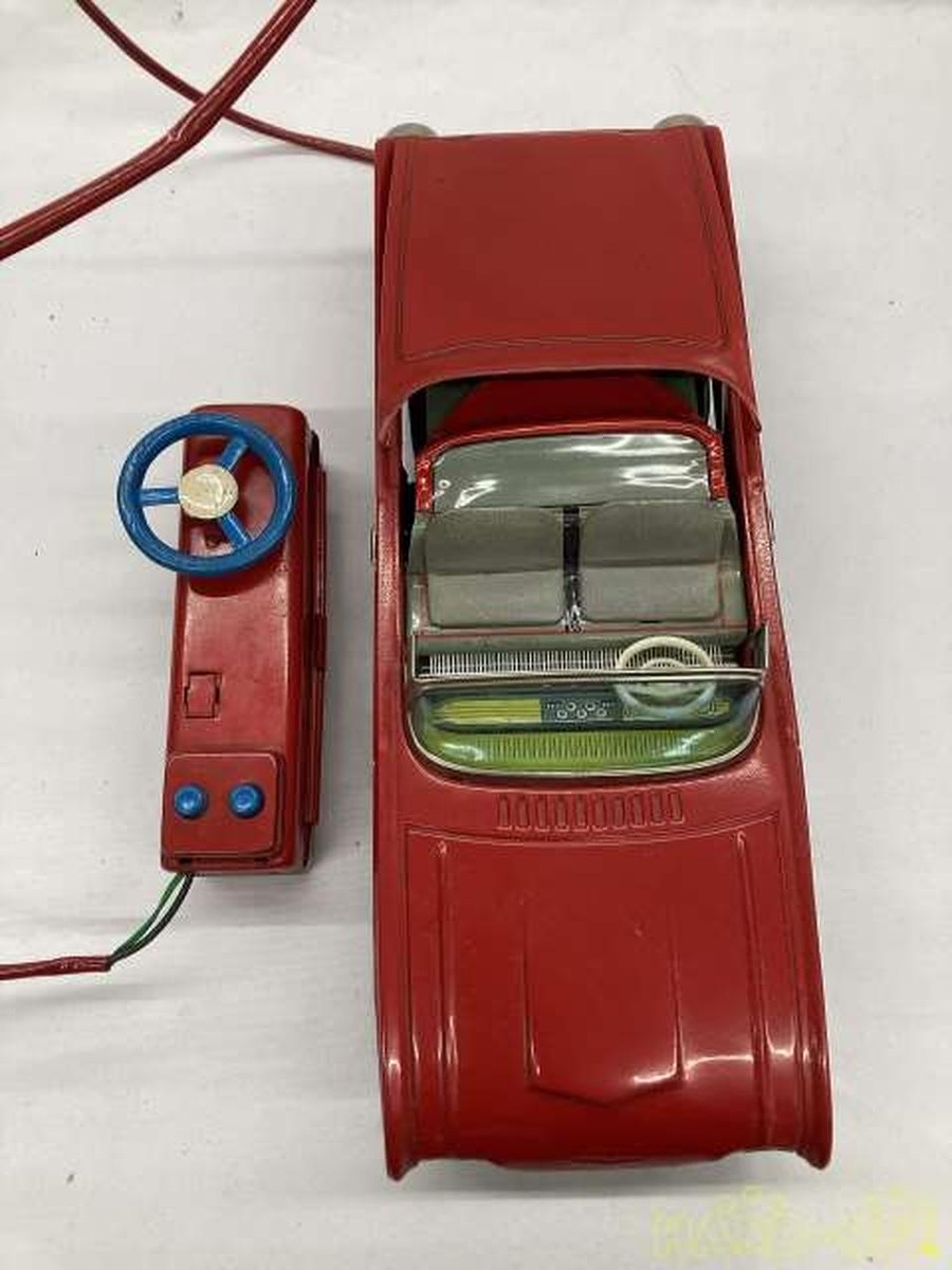 Yonezawa Toys Tin Toy Car Cragstan Convertible Ford Yonezawa Toys Tin Toy Car Cragstan Convertible Ford