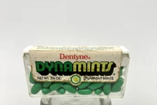 RARE Vintage 1970s 1980s Green Dentyne DYNAMINTS Spearmint Mints Unopened Candy