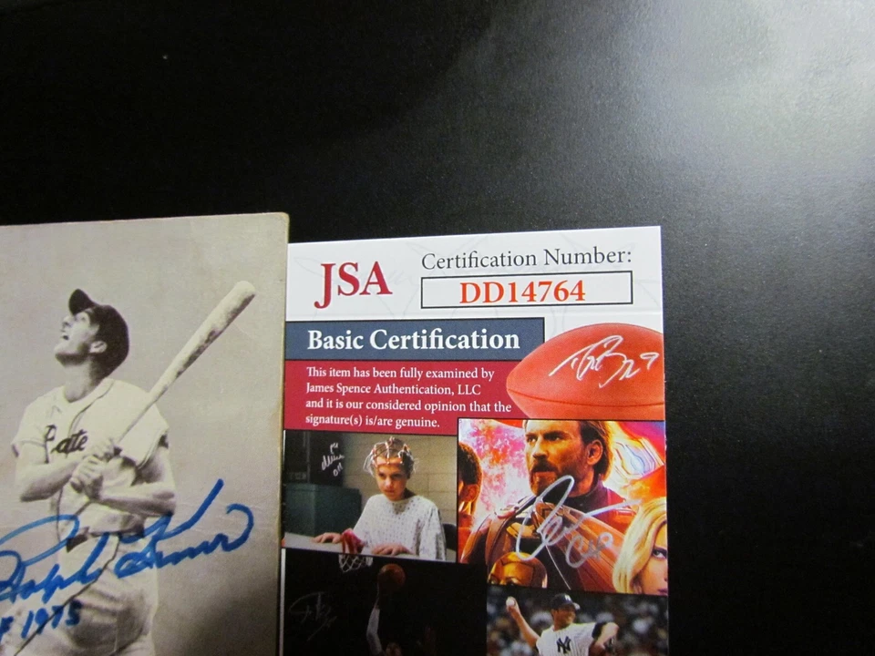 Ralph Kiner signed Exhibits Photo JSA Certified - Image 2 of 3