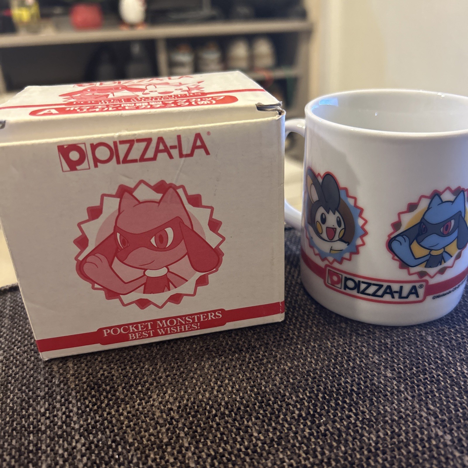 Pokemon Red Official Nintendo x Pizza-la Small Ceramic Mug With Box Not for Sale