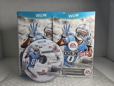 Madden NFL 13 Nintendo Wii U 2013 Football Video Game Complete In Box CIB Tested