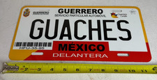 Mexico - Guerrero - GUACHES - Booster / Novelty License Plate