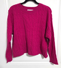 DKNY Jeans Women's Cable Knit Sweater - Size L - MRSP$95