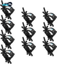 10 Pack Black Truss Clamps 1-1/2" OD Aluminum Alloy DJ Stage Light Clamp Hook .