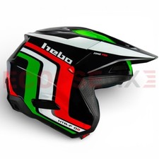 NEW HEBO 2026 ZONE PRO CLASSIC WHITE TRIALS HELMET GLOSS - MEDIUM LARGE EC2206