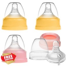 Nenesupply 4 Sets Nipple Caps, Avent Bottle, Anti-Colic, Level 1