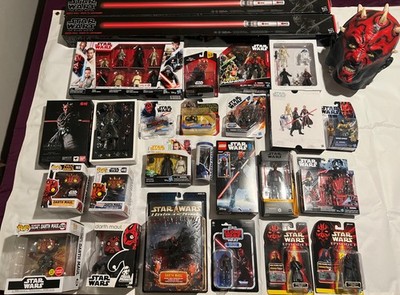 Große Darth maul Star Wars Sammlung Lot Black Series Force Fx Sabers 