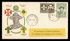 DR WHO 1957 BELGIUM FDC BOY SCOUTS ANIV COMBO M74665