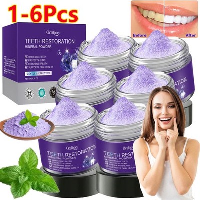 1-6X Oralhoe Teeth Restoration Mineral Powder, Tooth Restoration Mineral Powder