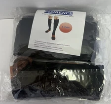 Florence Copper Infused Compression Socks Black Size L/XL 6 Pairs New