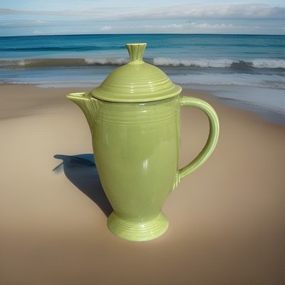 Fiesta Vintage Chartreuse Coffee Pot~Fiestaware~HTF