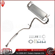 Stainless Steel Exhaust Resonator Muffler Fits 2008-2011 Impreza Hatchback 2.5l Stainless Steel Exhaust Resonator Muffler Fits 2008-2011 Impreza Hatchback 2.5l