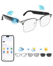 Smart Glasses AI Bluetooth Glasses 144+ Translation for Men & Women Work Travel