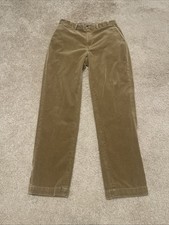 Vintage Polo Ralph Lauren Corduroy Mens Straight Brown Pants Size 34x34 Khaki