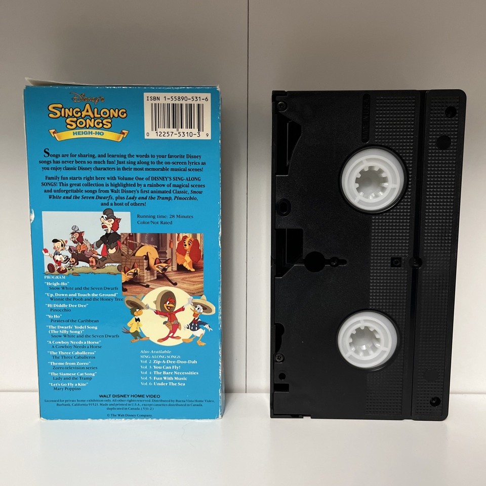 Disney Sing Along Songs Heigh Ho VHS Good Condition VHS Walt Disney | eBay