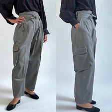 Vintage 80s WilliWear Willi Smith Wrap Waist Cotton Twill Pant S