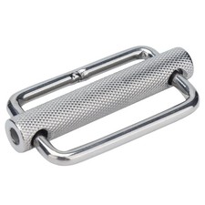 2-2Pcs Slide Buckle Stainless Steel Rectangle Adjustable Roller Belt Buckles