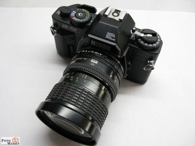 Ricoh SLR Kamera XR-7M + Zoom-Objektiv Sigma 28-85 mm 3,5-4,5 multicoated Macro 