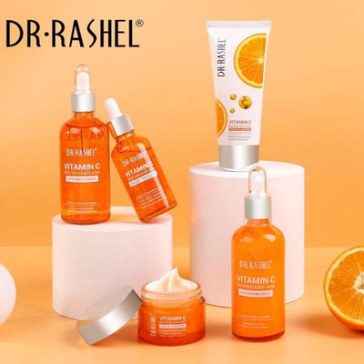 DR RASHEL Vitamin C Brightening & Anti-Aging Skin Care SET 5 in 1 With Box | NEW