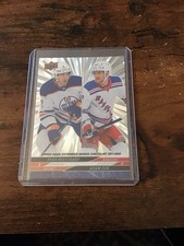 2024-25 UD Outburst Checklist EVAN BOUCHARD ADAM FOX Card# 699