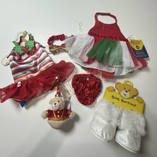 Build A Bear Christmas Tulle Dresses Headbands Winter Boots Jingle Bear Ornament