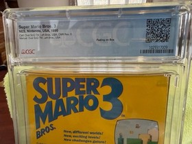 NES Super Mario Bros 3 Left Side CIB CGC 7.0 RARE!!
