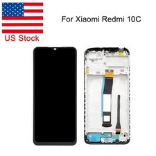 For Xiaomi Redmi 10C LCD Display Touch Screen Digitizer Assembly + Frame Replace