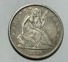 1859 O SEATED LIBERTY HALF DOLLAR VF-XF