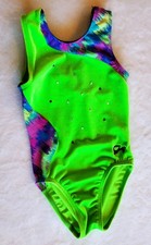 GK Elite Gymnastics Leotard Child Medium CM 6/8 Dance Ballet Cheer Costume Leo