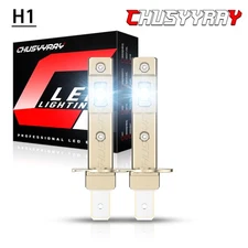 H1 LED Headlight Kit Bulbs High Low Beam 10000K Super White 20000LM Combo 2