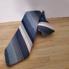 Vintage Wemlon by Wembley Neck Tie Blue White Stripes
