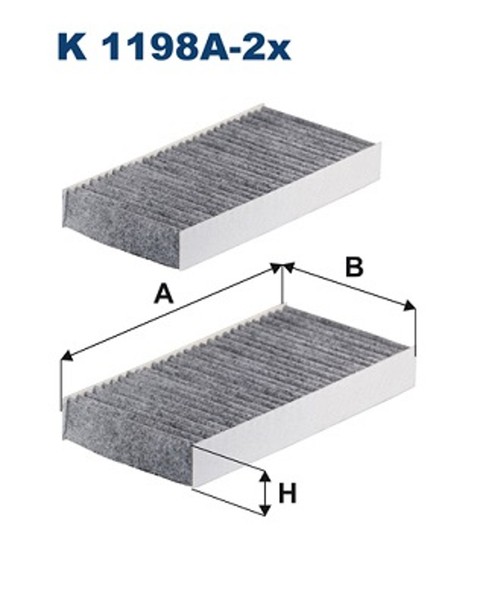 Innenraumfilter Filtron K 1198A-2X Aktivkohlefilter FüR Honda Civic 7 Hatchback-image
