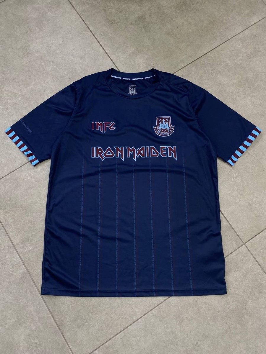 Official Iron Maiden 2019 IMFC West Ham United Soccer Jersey SIZE
