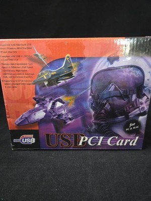 Vintage USB PCI expansion card PC/Mac 4+1 port 32 Bit NEW Sealed