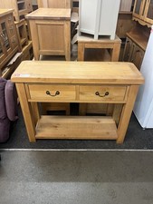 Oak console table with drawers  and a shelf - used, very good condition
