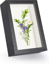 5x7 Shadow Box Frame Display Case with Real Glass for Black 
