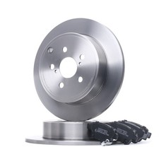 RIDEX Bremsenset Hinten Bremsscheiben Beläge für TOYOTA AVENSIS Kombi (T25)