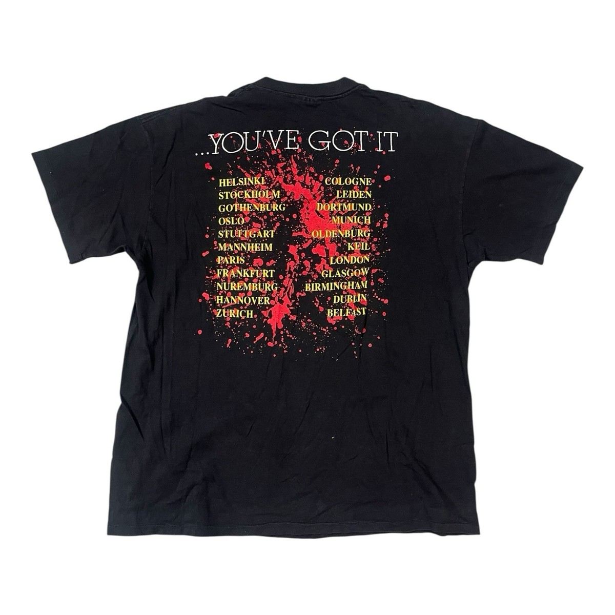 Vintage 90s AC/DC If You Want Blood Shirt Tour Size XL Brockum Tag