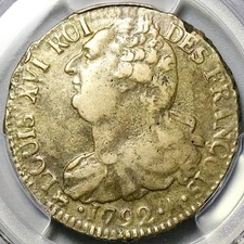 1792-A PCGS VF 30 France Louis XVI 2 Sols Constitution Paris Coin (25100204C)