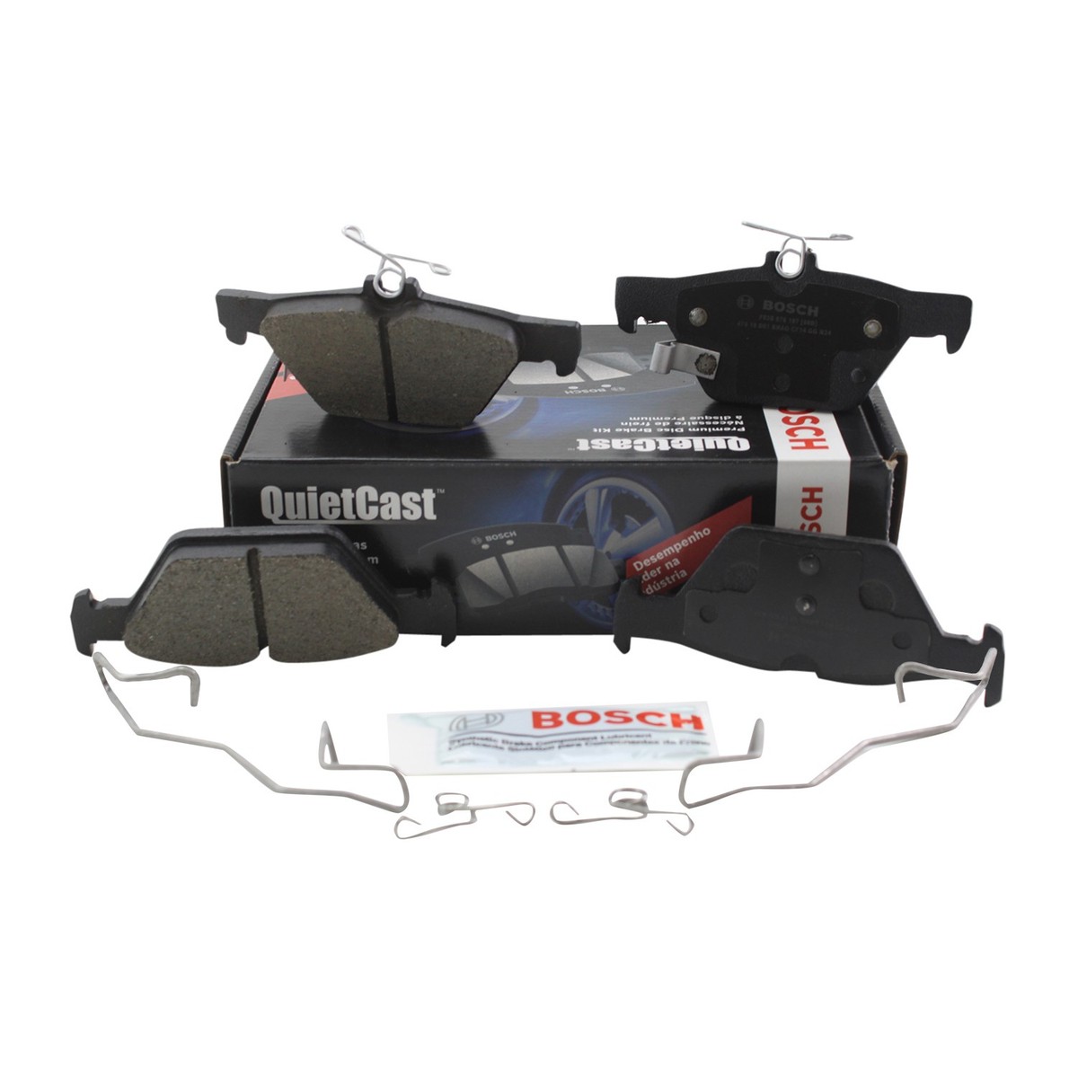 Low Dust Brake Pads ACDelco Silver 14D1421CHF2 Ceramic Front Disc Brake Pad Set With Hardware Clips H 885379 - View #10